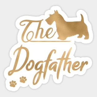 The Scottish Terrier aka Scottie Dogfather Sticker